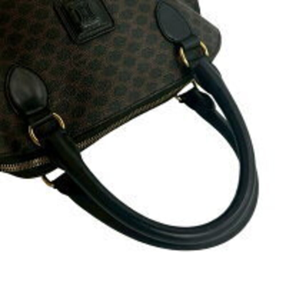 Celine Macadam Blason logo leather handbag tote bag black 992 2 - Picture 4 of 8